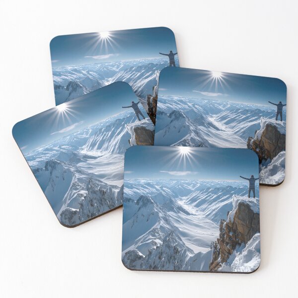 Item preview, Majestic Winter Peaks Under Bright Blue Skies designed and sold by Artessie.