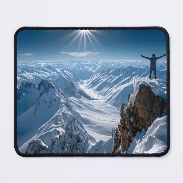 Item preview, Majestic Winter Peaks Under Bright Blue Skies designed and sold by Artessie.