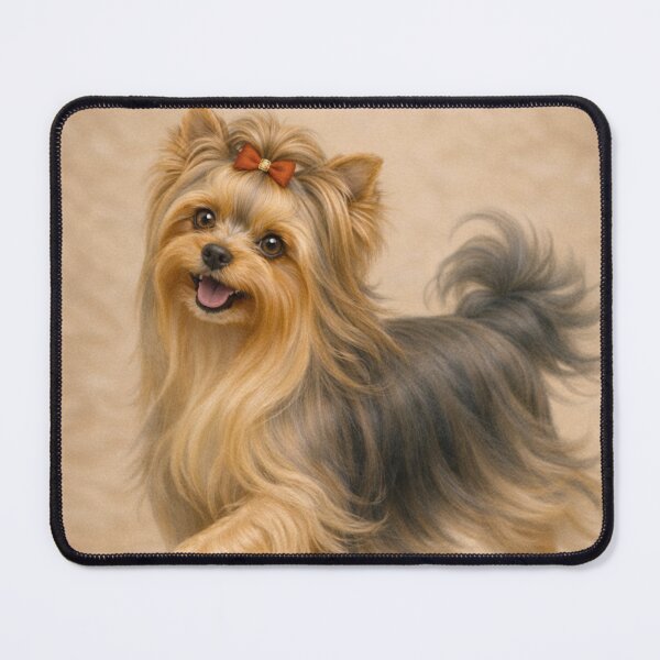 Item preview, Happy Yorkshire Terrier Running – Cute Yorkie Dog Art designed and sold by Darlin8888.