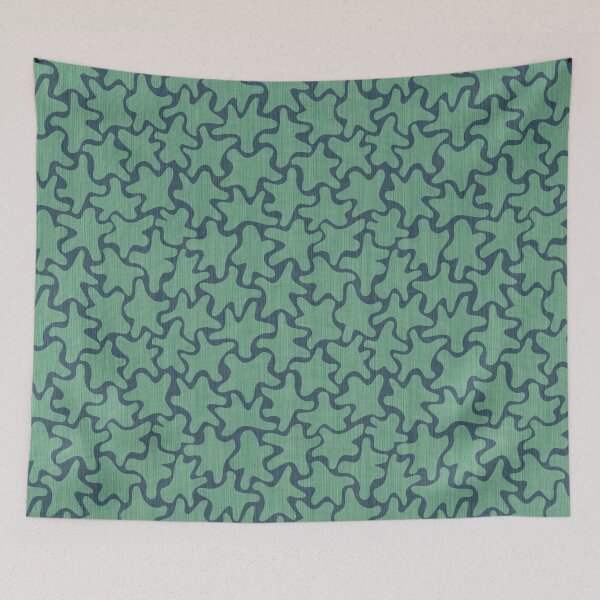 Item preview, Seamless  Playful Retro Amoeba Stars Pattern designed and sold by SylvieVibes.