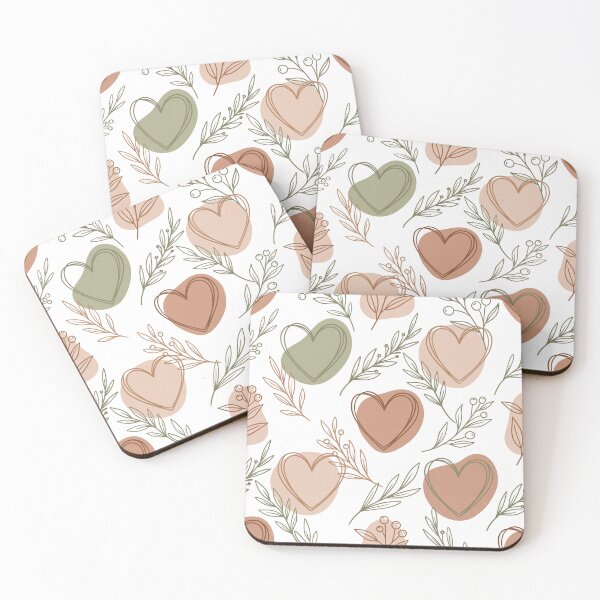 Item preview, Minimalist Boho Twigs and Hearts Seamless Pattern Illustration Graphic designed and sold by DiNata.