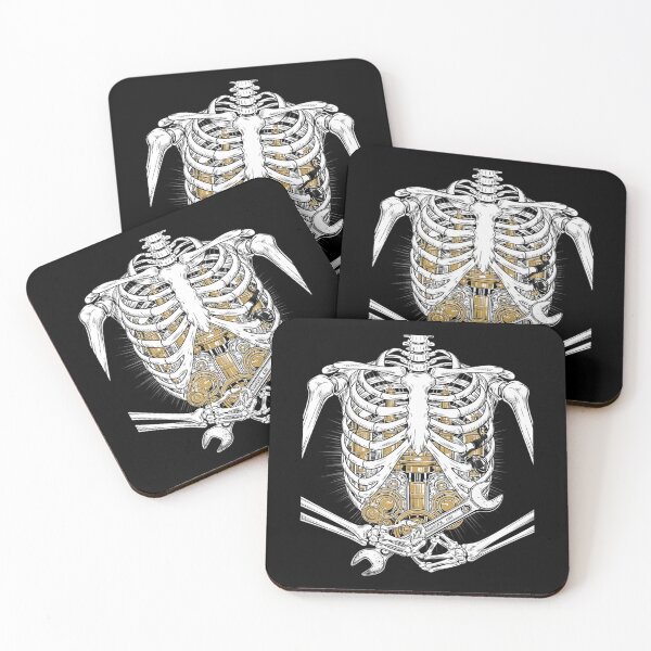 Item preview, Car Mechanic Halloween Engineer Skeleton designed and sold by joyouartArt.