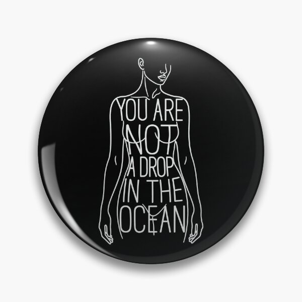 Item preview, You Are Not A Drop In The Ocean Rumi Quote Body Positivity Art designed and sold by SplashTastic.