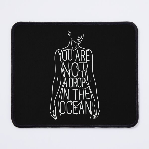 Item preview, You Are Not A Drop In The Ocean Rumi Quote Body Positivity Art designed and sold by SplashTastic.