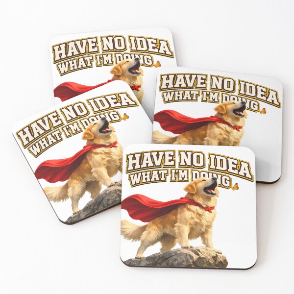 Item preview, I Have No Idea What I’m Doing – Funny Dog Superhero Art designed and sold by BTBArtwork.