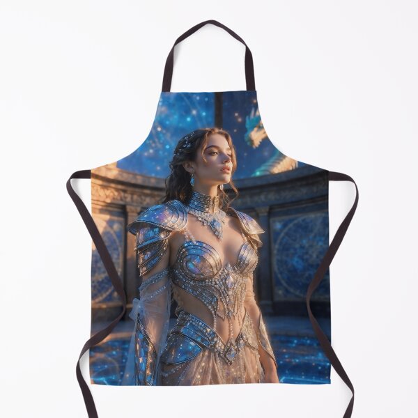 Item preview, Atlantis Sovereign Queen Celestial Dome Palace Sea Dragon – Golden Age Fantasy designed and sold by SunsetAngelsAI.