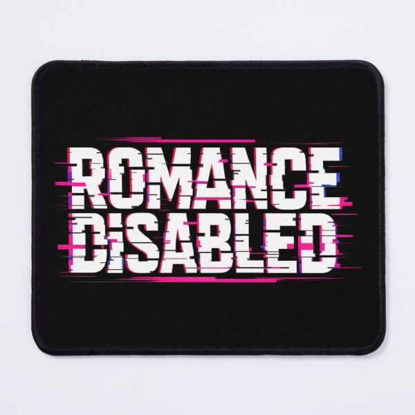Item preview, Romance Disabled – Anti Valentines Glitch Text Design | Anti Love Statement designed and sold by R3XFORGE.