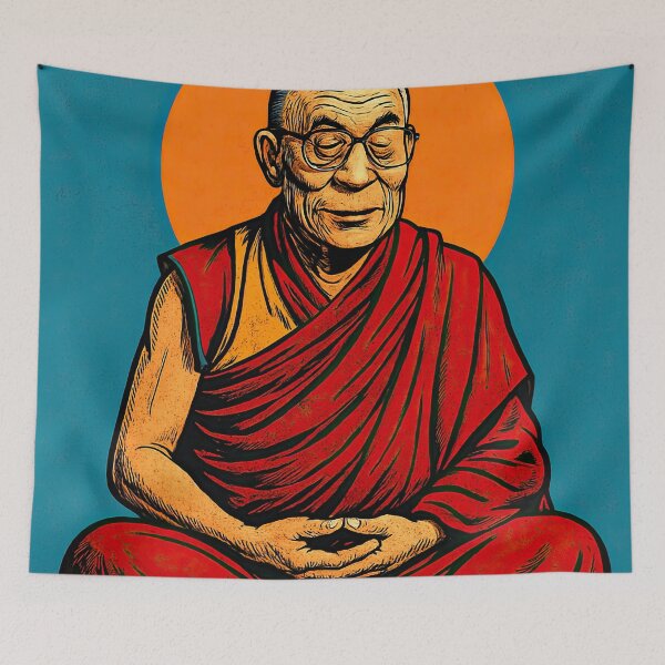 Item preview, Dalai Lama | Comics stylCartoone -  designed and sold by ComicsFactory.