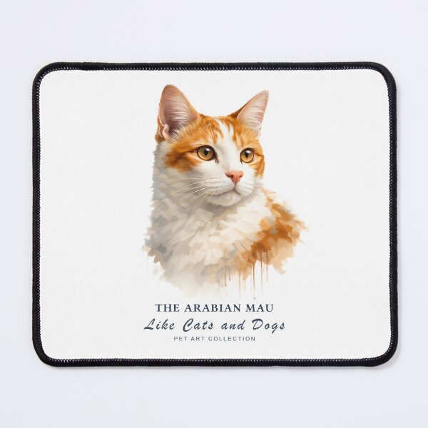 Item preview, Beautiful Arabian Mau Cat Watercolor Art | Like Cats and Dogs Collection designed and sold by Like-Cats-Dogs.