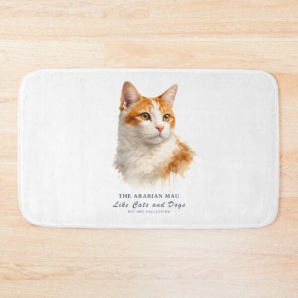 Item preview, Beautiful Arabian Mau Cat Watercolor Art | Like Cats and Dogs Collection designed and sold by Like-Cats-Dogs.