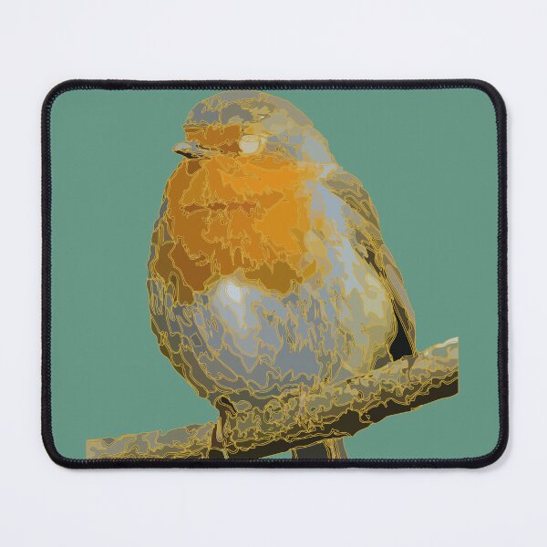 Item preview, robin in geometric sketch style designed and sold by Roberta Calabrese.