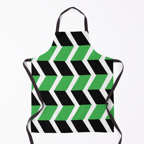 Item preview, Black Green Chevron Stripe designed and sold by Nisha Prabhu.