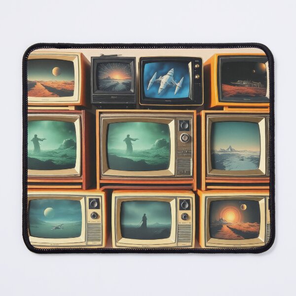 Item preview, Retro TV Stack Pop Art - Vintage Television Wall Hot designed and sold by Cine8.