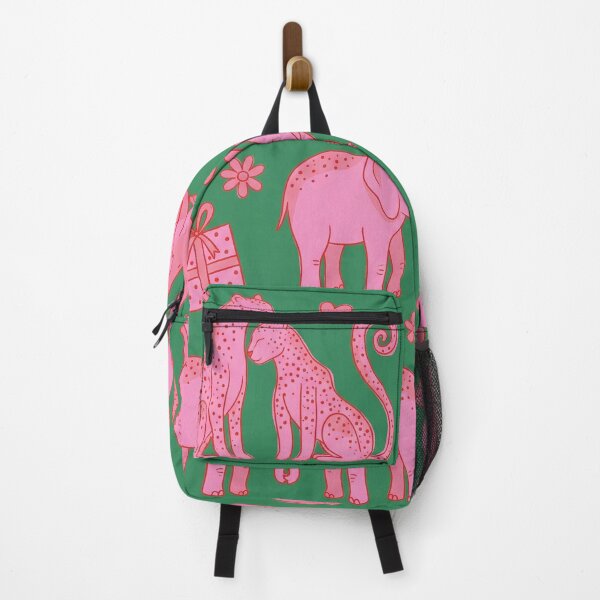 Item preview, Pink and Green Safari Woodland Animal Love Pattern designed and sold by zzz888.