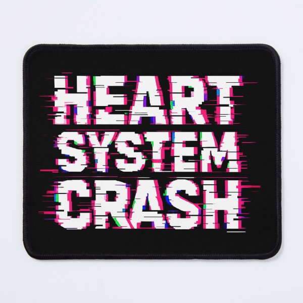 Item preview, Heart System Crash – Anti Valentines Glitch Text Design | Anti Love Statement designed and sold by R3XFORGE.