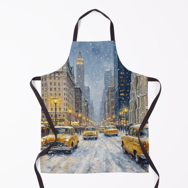 Item preview, Winter Evening on Fifth Avenue - Vintage NYC Oil Painting designed and sold by griez.