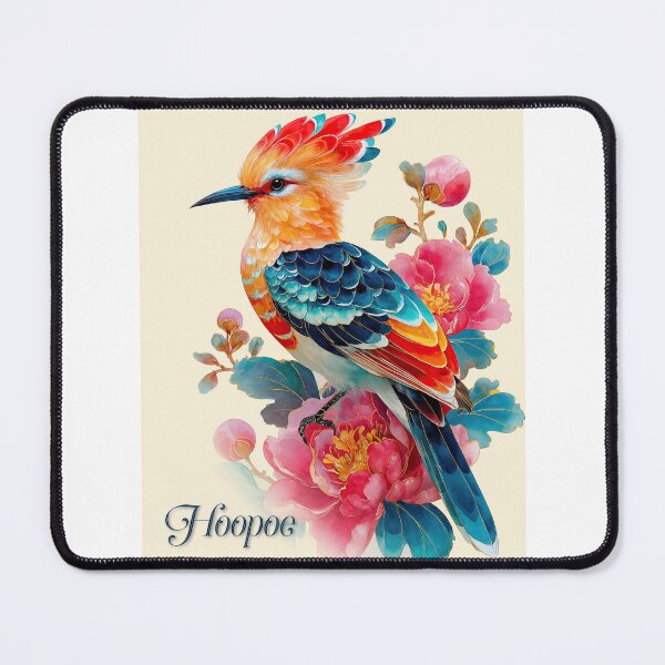 Item preview, Hoopoe in Bloom: A Symphony of Feathers and Flora designed and sold by ForeverPrintsOK.