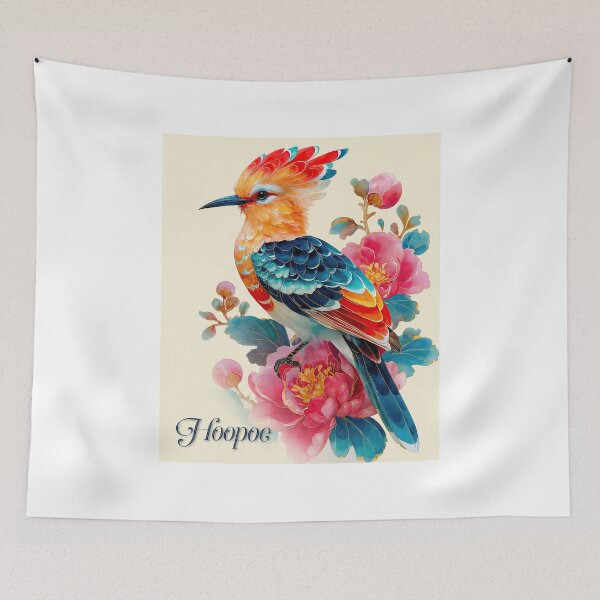 Item preview, Hoopoe in Bloom: A Symphony of Feathers and Flora designed and sold by ForeverPrintsOK.