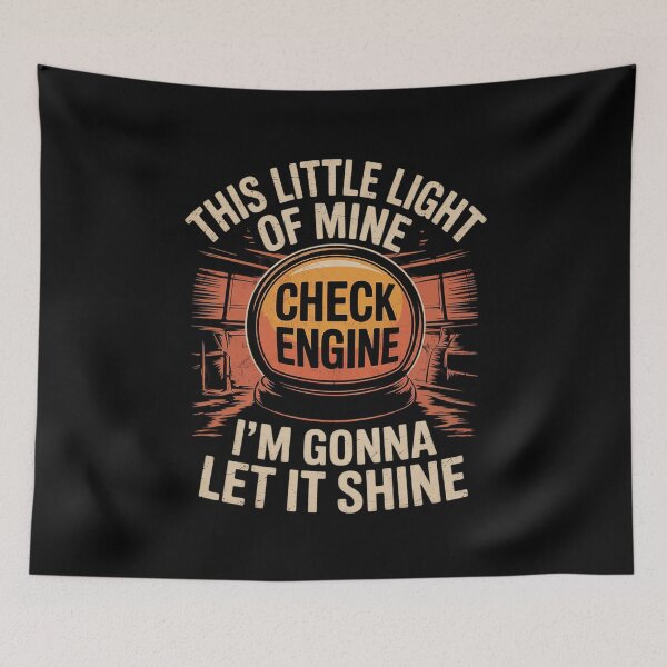 Item preview, Check Engine Light Shine Car Auto Mechanic Garage Men designed and sold by joyouartArt.