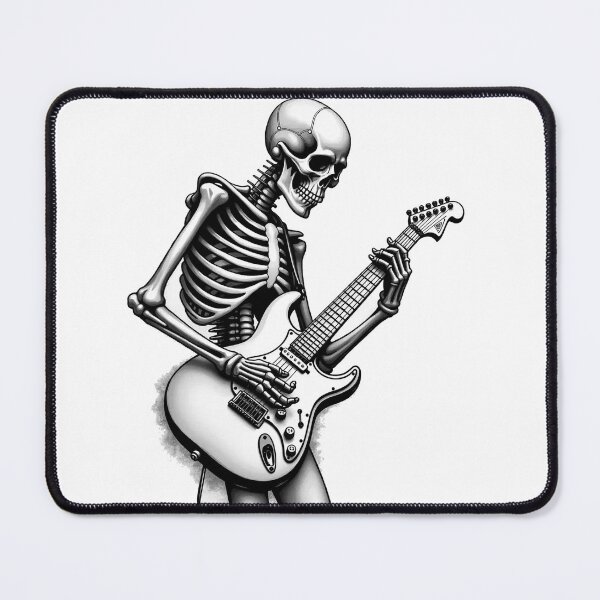 Item preview, Skeleton Guitar Rock Art designed and sold by Attivibe-1.