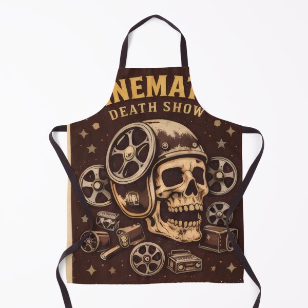 Item preview, Cinematic Death Show Vintage Horror Movie Skull Film Reels Retro designed and sold by Cine8.