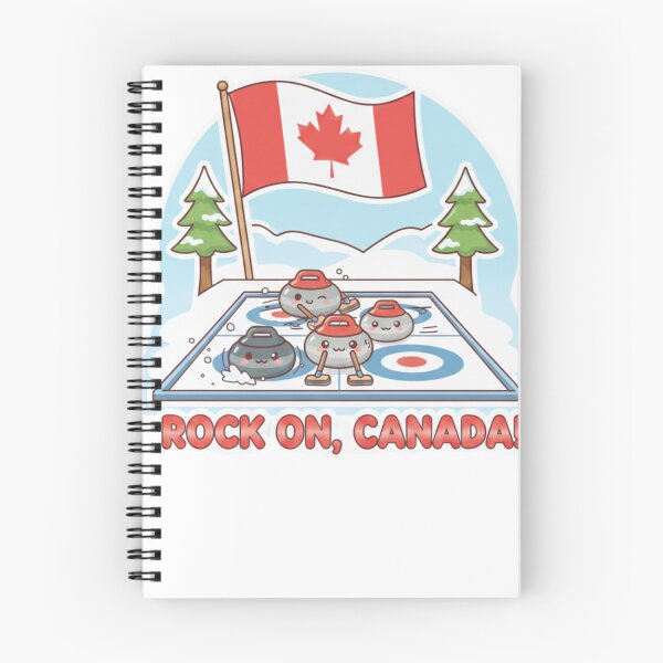 Item preview, Kawaii Canada Curling Rocks – Cute Canadian Sports designed and sold by Ink & Co.