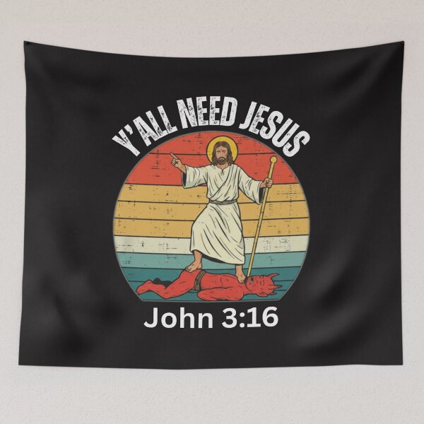 Item preview, Y'ALL NEED JESUS | JOHN 3:16 designed and sold by UnboundFull.