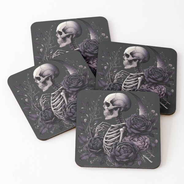 Item preview, Skeleton Moon Garden Emblem designed and sold by Roberta Calabrese.
