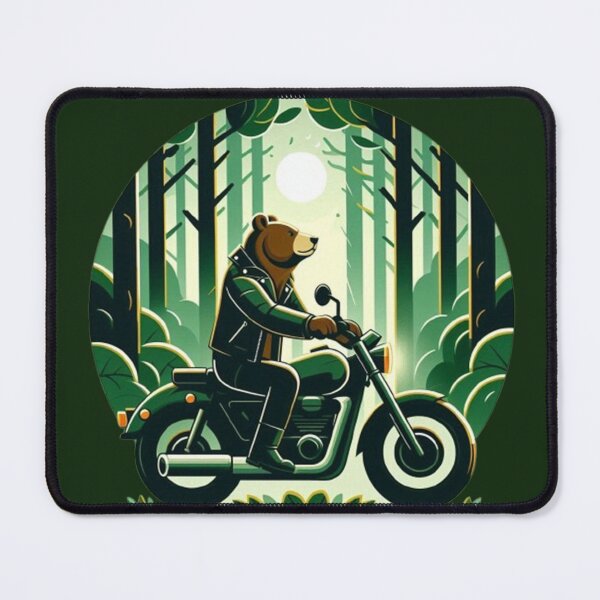 Item preview, Forest Rider Bear – Adventure Motorcycle Design designed and sold by Dogandesighn.