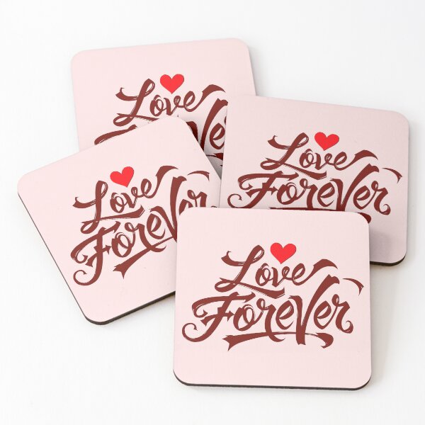 Item preview, Love Forever Romantic Quote Gift Design designed and sold by VikArtStudio.