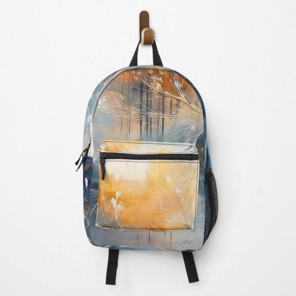 Item preview, Abstract winter work with gold and blue designed and sold by Photopat.