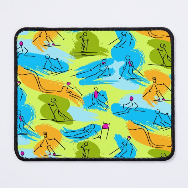 Item preview, Skiers Skiing Sketches Colorful designed and sold by VintageStyle.
