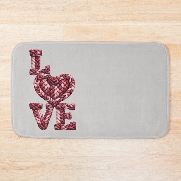 Item preview, Love Rope Typography Heart Design designed and sold by PrintandJoy.