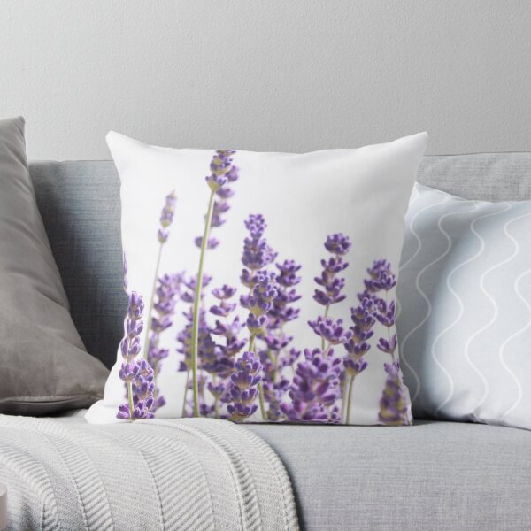 Lavender throw hot sale pillows