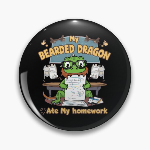 Item preview, funny drawing of Bearded Dragon Ate My Homework Funny Shirt designed and sold by shop43.