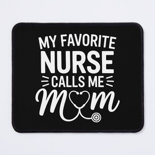 Item preview, My Favorite Nurse Calls Me Mom Heart Stethoscope designed and sold by flagylART.