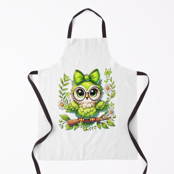 Item preview, Cute little green owl, fantasy art designed and sold by LoneAngel.