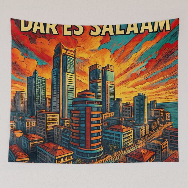 Item preview, Dar Es Salaam, city | Comics stylCartoone -  designed and sold by ComicsFactory.