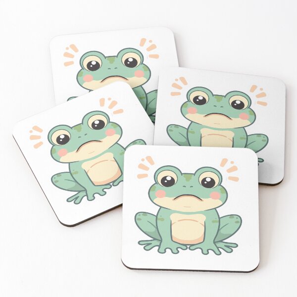 Item preview, Cute Confused Frog – Overthinking Emotional Fog Illustration designed and sold by RMTrendy.