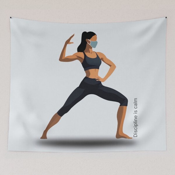 Item preview, Discipline Is Calm – Strength in Stillness designed and sold by Prachodayat Artworks.