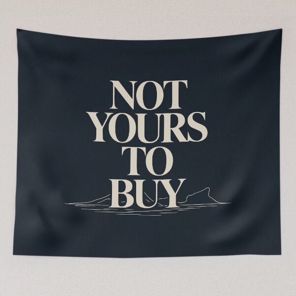 Item preview, Not Yours To Buy Greenland Political Statement designed and sold by Place-Heritages.