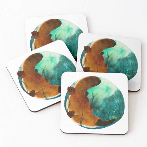 Item preview, Watercolor Swimming Platypus designed and sold by You Store.