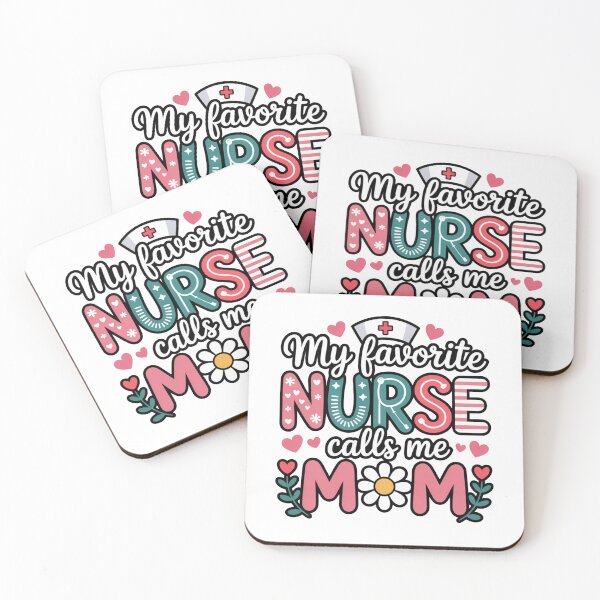 Item preview, My Favorite Nurse Calls Me Mom Cute Nurse Appreciation designed and sold by flagylART.