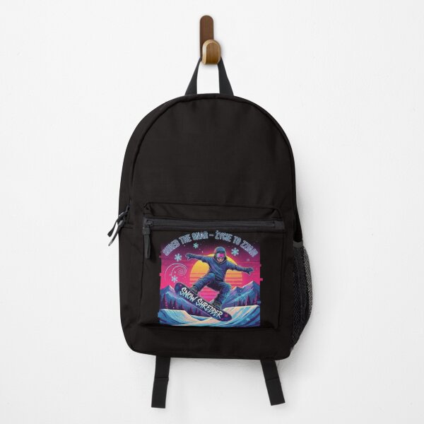 Item preview, Shred the Gnar - Retro Snowboard 80s Neon Glitch designed and sold by TshirtAlles .