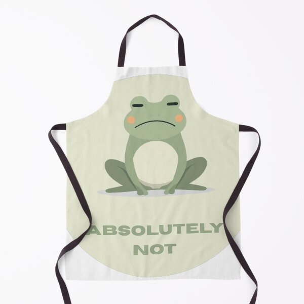 Item preview, Deadpan Frog Sticker – Absolutely Not Funny Minimal Animals Scene designed and sold by CreatedbyKandJ.