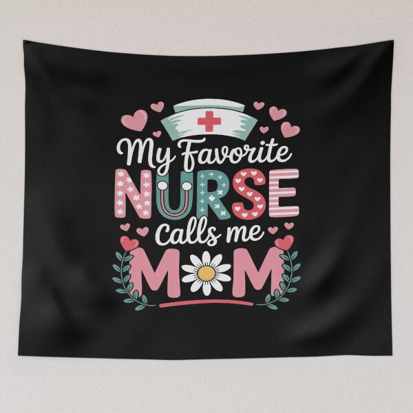 Item preview, My Favorite Nurse Calls Me Mom Cute Nurse Appreciation designed and sold by flagylART.