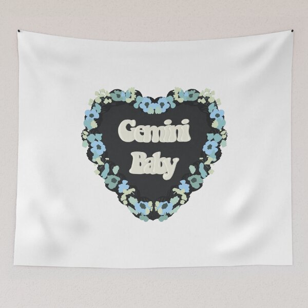 Item preview, Gemini Baby Star Sign Love Heart Birthday Cake designed and sold by FreeOrca.