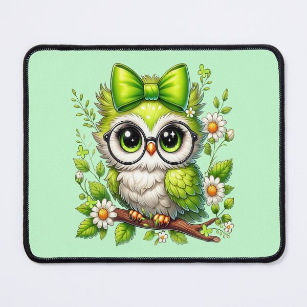 Item preview, Fantasy owl with pretty green feathers designed and sold by LoneAngel.