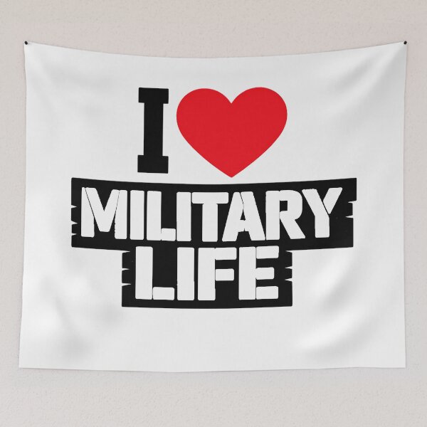 Item preview, I ❤️ MILITARY LIFE designed and sold by Tactical Override.