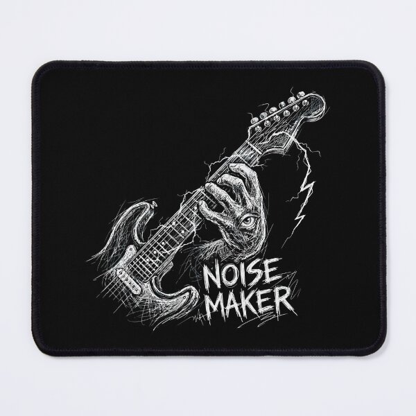 Item preview, Noise Maker Electric Guitar - Surreal Grunge Scribble Art designed and sold by devilfronty.